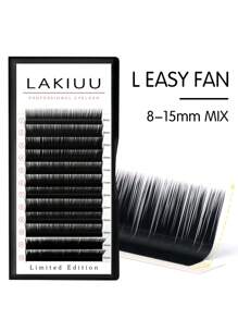 12 Reihen L-Curl leicht fächerförmige Wimpernverlängerungen, neue Mode professionelle Nerz-Wimpern M-Form Einzelwimpern für Make-up Wimpernbüschel, Wimpernbüschel, Einzelwimpern, Wimpern, Falsche Wimpern