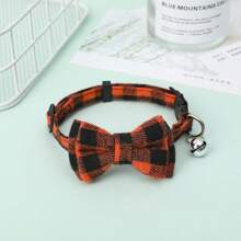 New Arrival Detachable Bow-Knot Christmas Pet Collar, Adjustable Medium/Large Pets Xmas Colored Bow Tie Bell Necklace