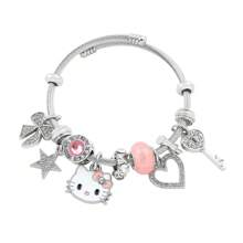 Sanrio 1Pc Kitten Cat Bracelet, Creative Bracelet, Sweet Gift For Women, Best Birthday Gift, Valentine's Day Gift, Party Gift