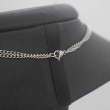 Double Women's Chain Hand Of  Zirconia Point Of Light Does Not Darken In Stainless Steel - 銀色 - 查看 3