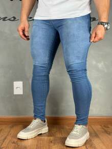 Super Skinny Premium Basic Jeans 01 - Baby Blue - View 5