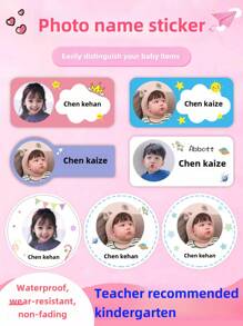 60pc Custom Text Stickers, Waterproof Stickers, Personalized DIY Custom Labels For Weddings, Business, Special Events, Birthdays, Baptisms, Anniversaries, Parties, And More, 50PCS Custom Name Stickers, Back To School Fashion,Home & Living,Arts,Crafts & Sewing,Customized Stickers