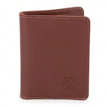 Men's Leather Card Holder Wallet With Card Space - 鏽棕色 - 查看 3