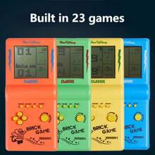 Classic Handheld Game Console: Retro Design, Portable And Battery Powered - Ideal Gift For Hobbyists. Classic Brick Game Console, Handheld Electronic Game Machine, Perfect Christmas And Birthday Present, Battery Operated (Batteries Not Included) - Multicolor - View 1