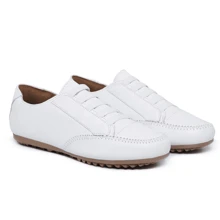 Mocatenis Moccasin Mocacim Women's Sneakers Genuine Leather Stylish Sport Thin Light Soft Comfortable Walking Walking