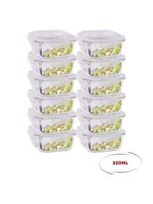 12 Hermetic Glass Jars 320ml Fitness Food Reeducation - Trong sáng - Xem 3