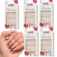 Kit With 5 Salon Naturals Square Long False Nails - Kiss New York - 無色 - 查看 2