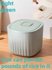 Mini Desktop Trash Can, Pedal-Operated Waste Paper Bin For Living Room, Bedroom, Car, Dining Room - White - View 12