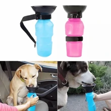 Portable Water Drinking Bottle For Pets, Traveling, Walking - 500ml - 玫紅色 - 查看 2