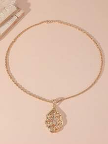 A Gold Zinc Alloy Material Inset With Drill Design, Thread Engraving Design, Daily Wedding Banquet Can Wear A Hundred Matching Style, Men And Women Can Match, The Middle East Village Month Hot Style - Gold and White - View 3