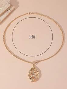 A Gold Zinc Alloy Material Inset With Drill Design, Thread Engraving Design, Daily Wedding Banquet Can Wear A Hundred Matching Style, Men And Women Can Match, The Middle East Village Month Hot Style - Gold and White - View 4