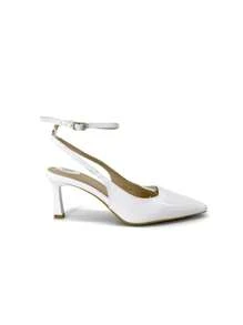 Pointed Toe Stiletto High Heel Pumps, Fashionable And Elegant For Daily Commute - White - View 4