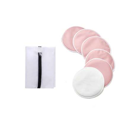 Reusable Nursing Pads Washable+ Laundry Bag - Breast Pads For Leaking Milk - Super Absorbent Nursing Pads Nursing Nipple Pads (Large 4.7")