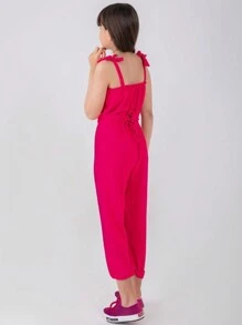 Kit 2 Girls' Overalls, Children's Overalls, Youth Rompers - Màu Hồng baby - Xem 4