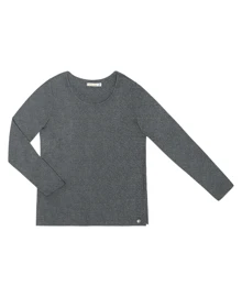 Women's Basic Endless Long Sleeve Blouse Gray - Xám - Xem 5