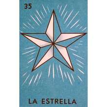 Playera Unisex De La Estrella De La Loteria Mexicana - Negro - Ver 3