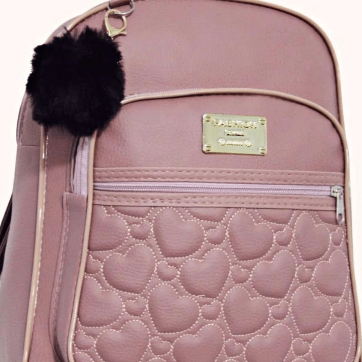 Women Backpack Bag Modern And Elegant Backpack With Unique Style Spacious College Student - 乾枯玫瑰色 - 查看 1