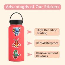 55Pcs Stumble Guy Vinyl Cartoon Stickers For Water Bottles, Diaries, Laptops, Luggage, Bumpers, Cell Phones, Scrapbooks, Scooters, Helmets, Decorate Cartoon Stickers And Decals