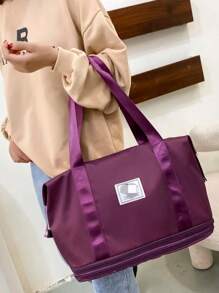 Marisa 11678 Large Capacity Waterproof Travel Bag - 中紫紅色 - 查看 4