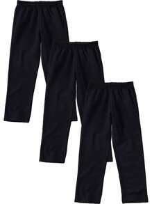 Kit 3 Children's Flannel Sweatpants For Boys And Girls In Malwee Cotton - màu đen - Xem 10