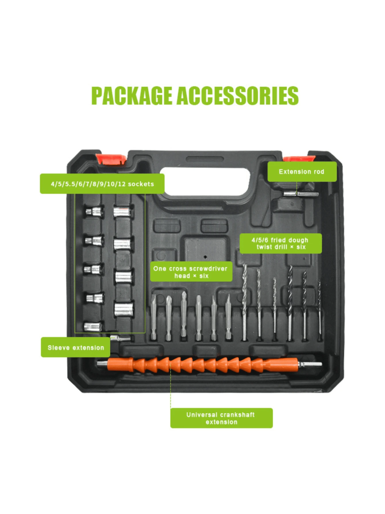 21V Impact Electric Cordless Drill 28N. M Wireless Rechargeable Hand