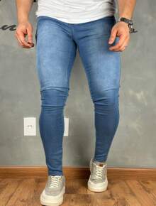 Super Skinny Premium Basic Jeans 01 - Baby Blue - View 1