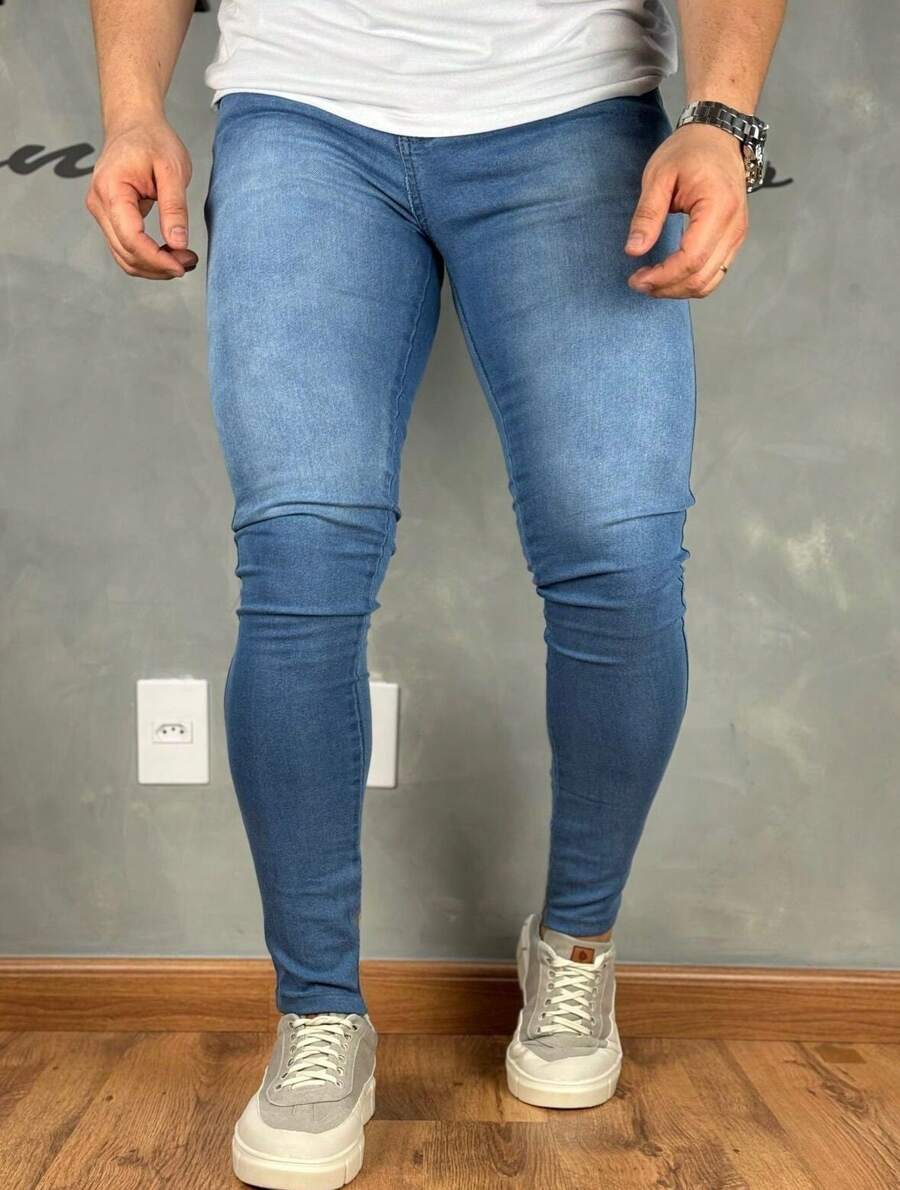 Super Skinny Premium Basic Jeans 01 - Baby Blue - View 1
