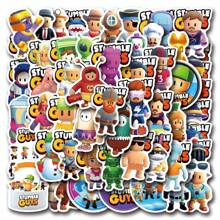 55Pcs Stumble Guy Vinyl Cartoon Stickers For Water Bottles, Diaries, Laptops, Luggage, Bumpers, Cell Phones, Scrapbooks, Scooters, Helmets, Decorate Cartoon Stickers And Decals