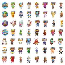 55Pcs Stumble Guy Vinyl Cartoon Stickers For Water Bottles, Diaries, Laptops, Luggage, Bumpers, Cell Phones, Scrapbooks, Scooters, Helmets, Decorate Cartoon Stickers And Decals