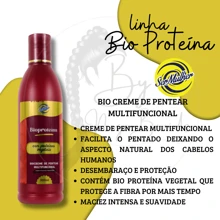 Bio Protein Treatment Kit (Shampoo And Multifunctional Cream) Complete Line For Bio Organic Hair Ser Mulher