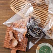 50/100pcs Bread Packaging Bags, Transparent Toast Sandwich Packaging Self-Sealing Bags, Greaseproof Paper Bags, Food Packaging Bags, Vacuum Sealing Bags, Kitchen Supplies