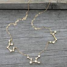 Collier constellation personnalisé 1-6 pendentifs, diamants cubiques en zircone, couleurs argent/or/or rose, bijoux de couche Zodiaque, personnalisé, cadeau de Noël