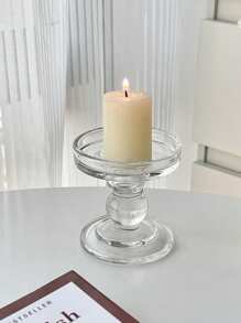 1 件/套人造透明玻璃四季通用烛台，彩色多形状玻璃烛台，适用于户外庭院装饰、办公桌面装饰、香薰蜡烛杯、烛光晚餐、房间氛围、婚礼、万圣节、派对、婚礼、家庭聚会、聚会、告白和餐桌装饰 - 無色 - 查看 19