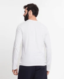 Kohmar Men's Basic Half Mesh T-Shirt In White - 白色 - 查看 3