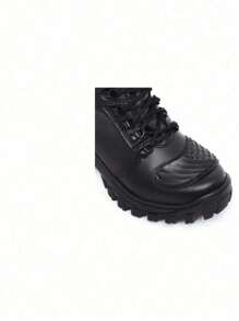 1907 BLACK MILITARY MOTORCYCLE BOOT SAFETY - Black - View 5