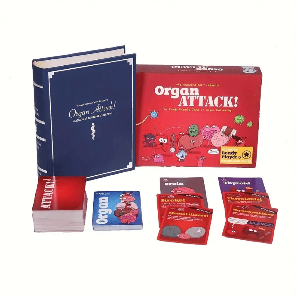 Organ ATTACK! Human Organ Attack Card Game Party Card Game - Multicolor - View 1