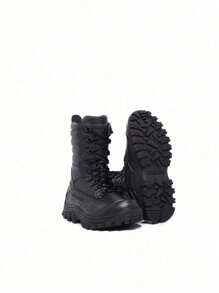 1907 BLACK MILITARY MOTORCYCLE BOOT SAFETY - Black - View 2