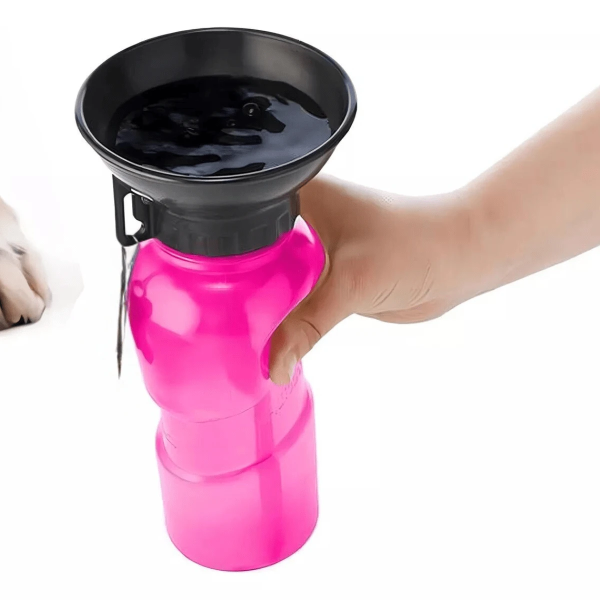 Portable Water Drinking Bottle For Pets, Traveling, Walking - 500ml - 玫紅色 - 查看 1