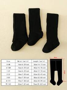 3 piezas Mallas a rayas blanco y negro para niños, adecuados para uso diario