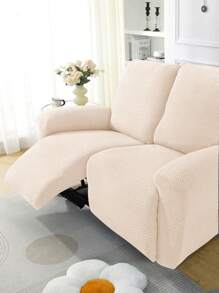 4/6/8pcs Plush Damask Snowbud Spacesuit Massage Sofa Cover, For Home Bedroom Living Room Dining Room, Anti-Dust Anti-Cat Scratch Sofa Protector - Beige - View 1