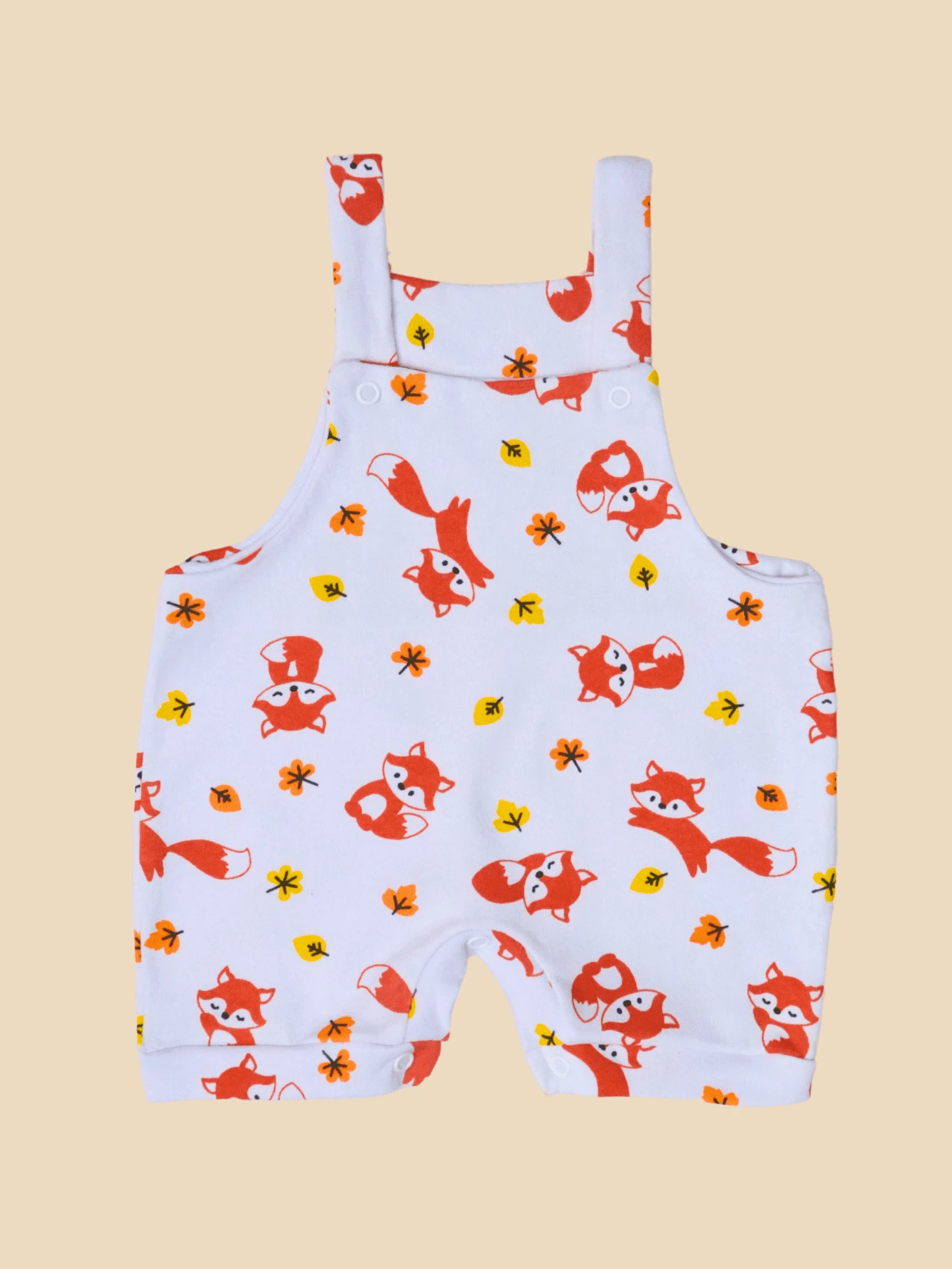 1 Piece Summer Overalls Baby Girl Fresh Short Toddler Everyday Fun Prints Summer Clothes Short Jumpsuit - 橘色 - 查看 1