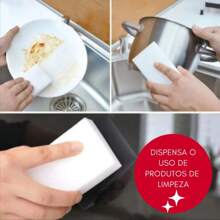 KIT 10 White Magic Sponge Stain Remover Magic Sponge For Cleaning - 10 Sponges - View 4