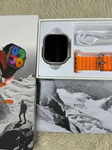 Ultra 9 Plus Smart Watch With 44 Mm Model With All Apple Functions Easy Connectivity App Connects With Android And IOS No Exceptions Come Check Out This Mega Novelty And Guarantee Yours Now! - Silver - View 4