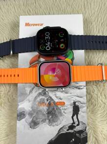 Ultra 9 Plus Smart Watch With 44 Mm Model With All Apple Functions Easy Connectivity App Connects With Android And IOS No Exceptions Come Check Out This Mega Novelty And Guarantee Yours Now! - Silver - View 8