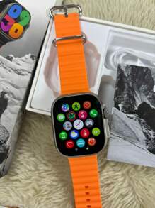 Ultra 9 Plus Smart Watch With 44 Mm Model With All Apple Functions Easy Connectivity App Connects With Android And IOS No Exceptions Come Check Out This Mega Novelty And Guarantee Yours Now! - Silver - View 1