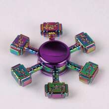 多色多款式金属手指旋转器/办公室减压娱乐玩具/适合节日/派对礼物，手指滚轮，减压玩具，镰刀 - 彩色 - 查看 26