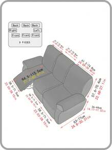 4/6/8pcs Plush Damask Snowbud Spacesuit Massage Sofa Cover, For Home Bedroom Living Room Dining Room, Anti-Dust Anti-Cat Scratch Sofa Protector - Beige - View 10