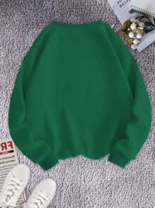 Conga Drums With Sound Motion Women's Sweatshirt - Green - View 2