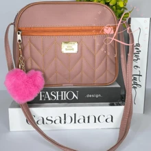 Women's Crossbody Bag Adjustable Strap Fashion Retail Side Bag Women - Màu hồng gỉ - Xem 2