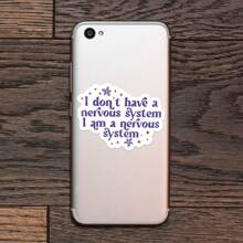 1PC I Don't Have A Nervous System Sticker | Funny And Sarcastic Sticker For Anxiety Awareness | Cool Sticker For Laptops, Water Bottles, Tumblers, And More | Sarcastic Anxiety Sticker Decal - Multicolor - View 9